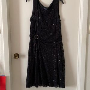 Perceptions black dress, XL